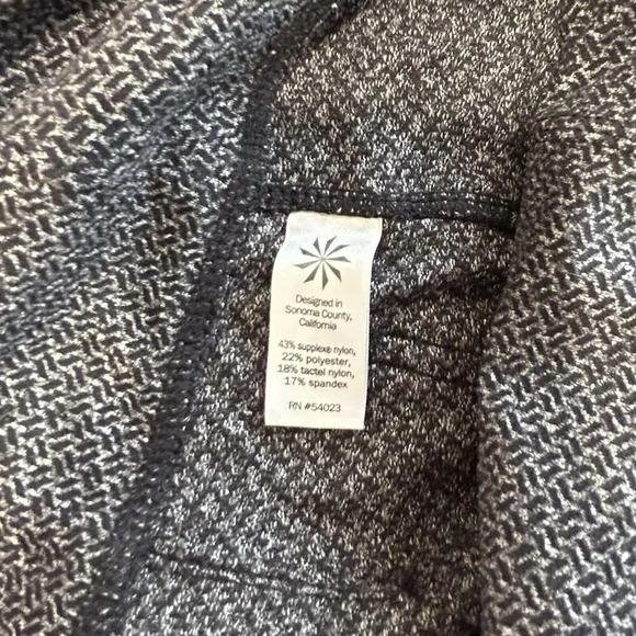 Athleta Herringbone Metro High Rise Leggings Textured Gray Women's Pants Size XS - Picture 5 of 10